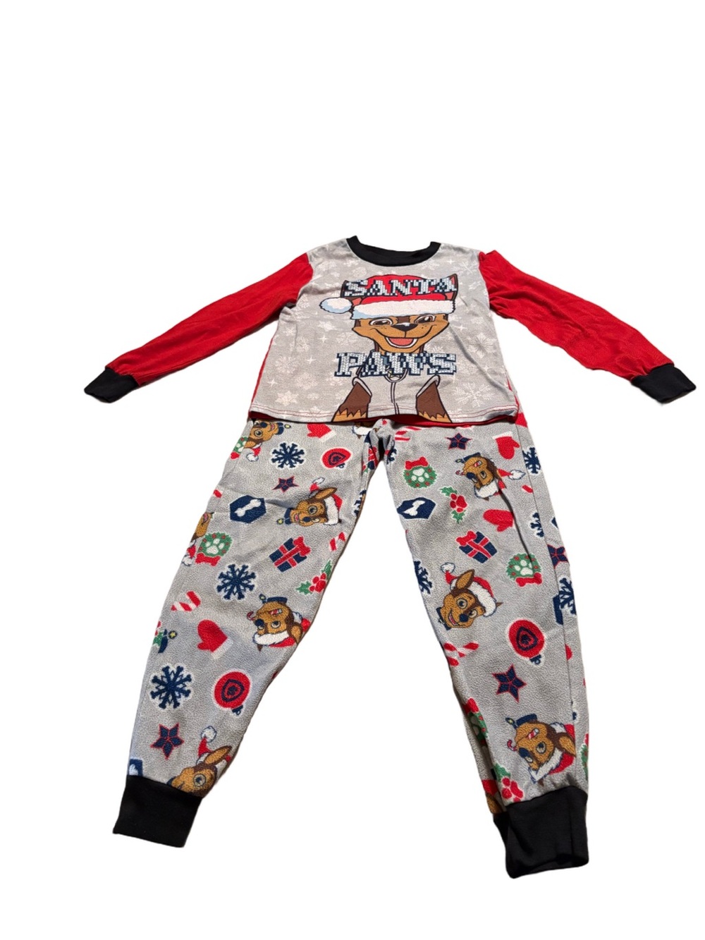 Kids Paw Patrol Holiday Pyjama Set Size 6x